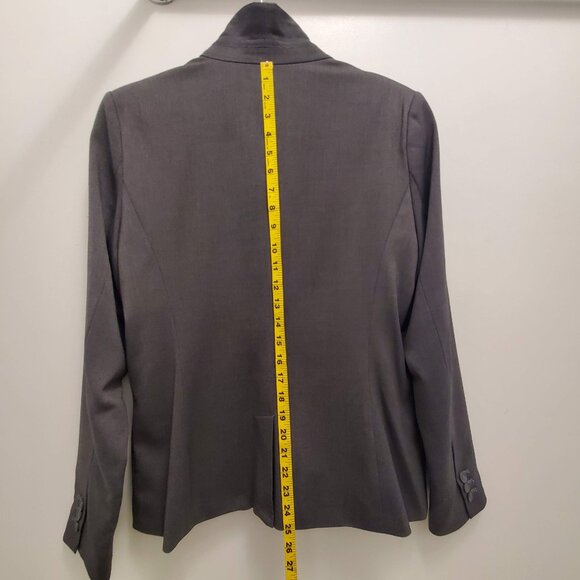 Apt. 9 Women's Notch Collar Blazer Suit Jacket Gray Birdseye - (12) - Picture 12 of 14